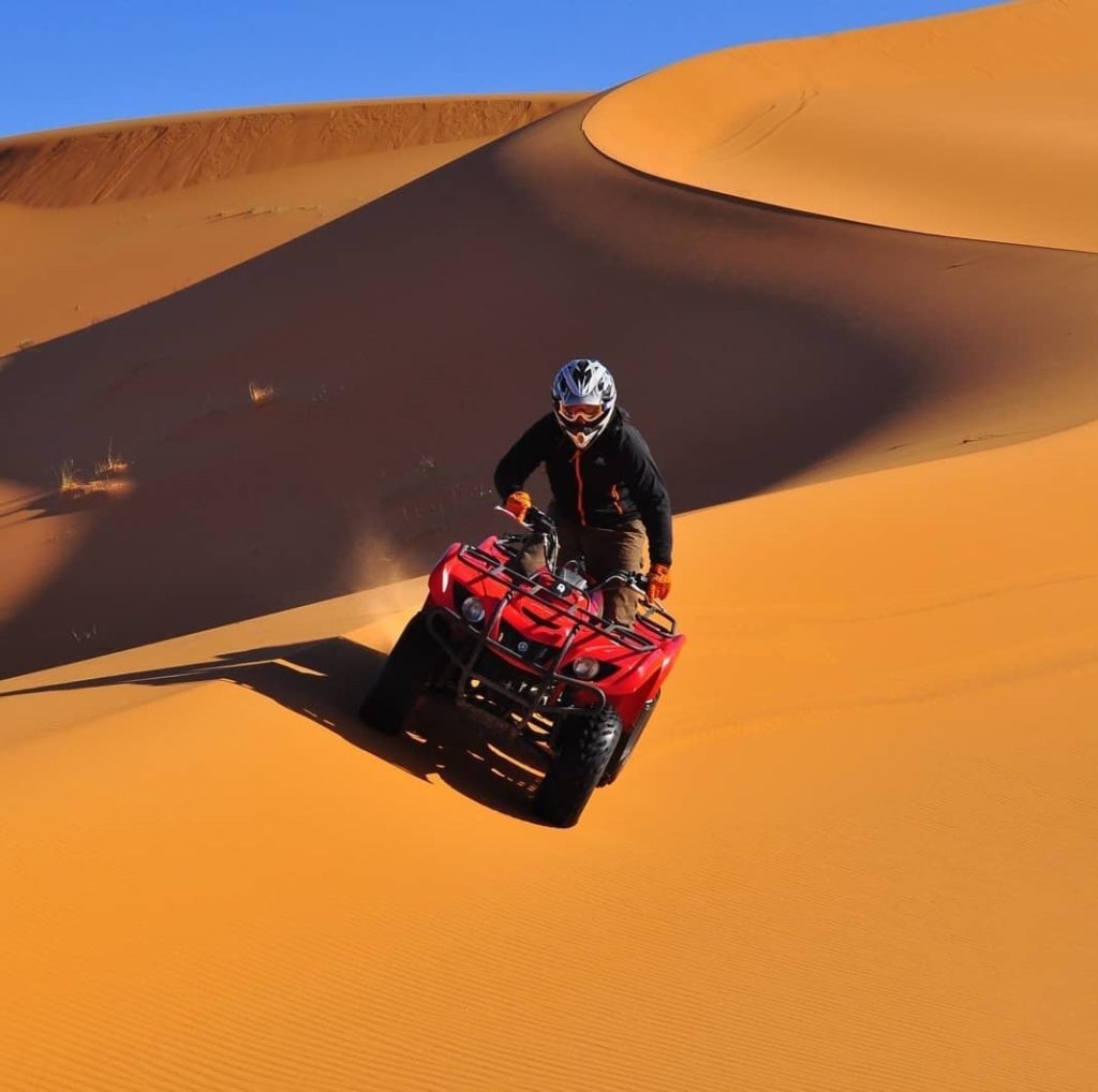 quad biking in Morocco